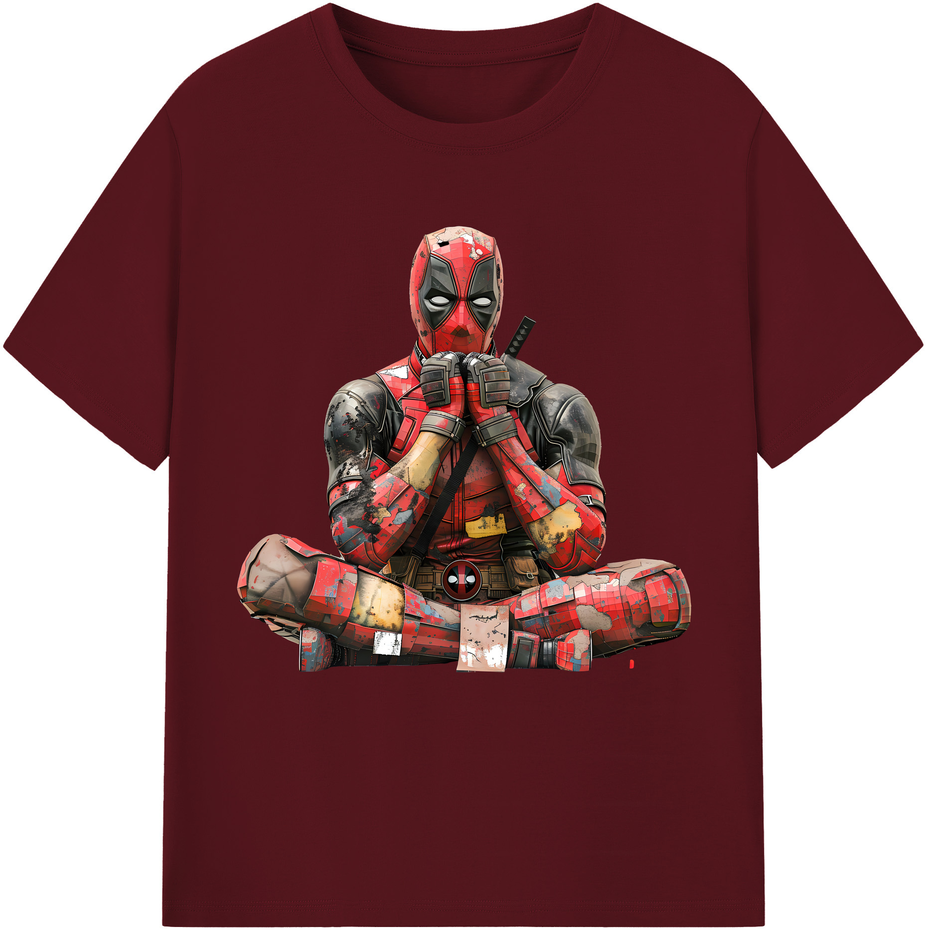 （画像用） Deadpool デッドプール 綿100％半袖Tシャツ（フロントプリント）